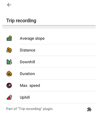 إضافة ودجة المسافة/بدء-إيقاف في أندرويد