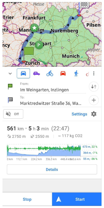 Fast Routing Android