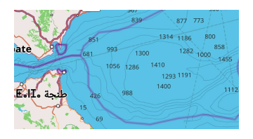 Map parameter - Depth contours