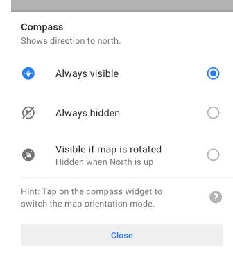 Compass widget