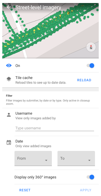 Mapillary filter