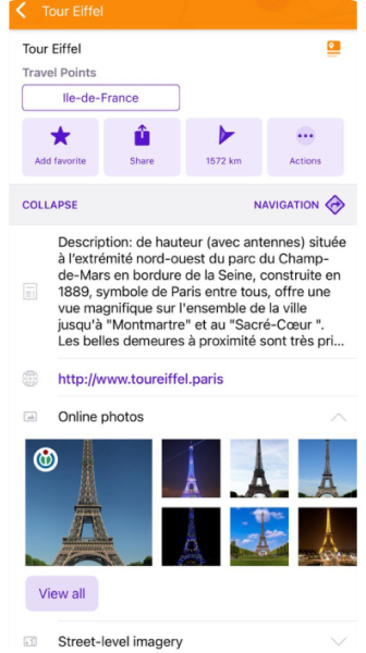 Online Photos context menu iOS