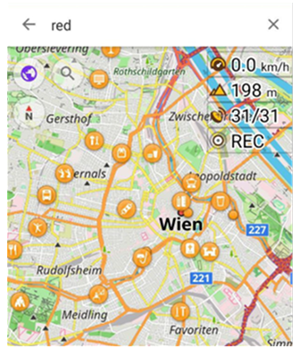 Search POI Android