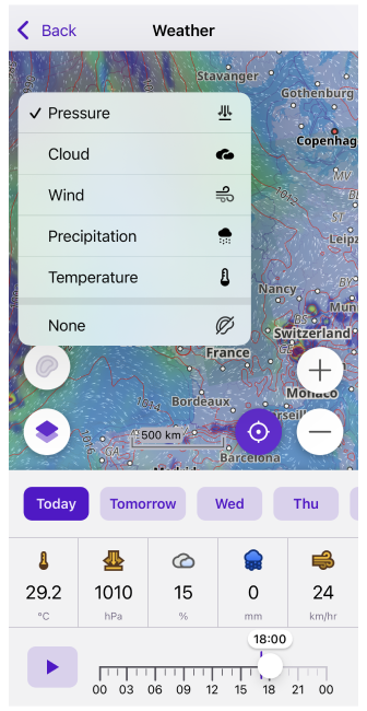 Combine Weather layers on iOS