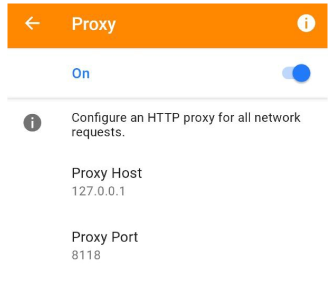 Allgemeine Einstellungen Proxy Android