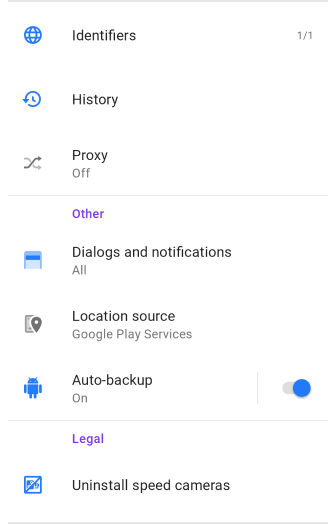 Profile Allgemeine Einstellungen Android