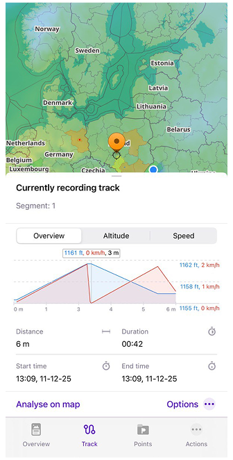 Aufzeichnung in iOS beenden