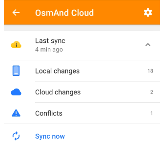 Cambios en OsmAnd Cloud