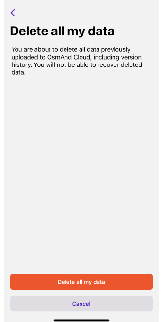 Cambios en OsmAnd Cloud