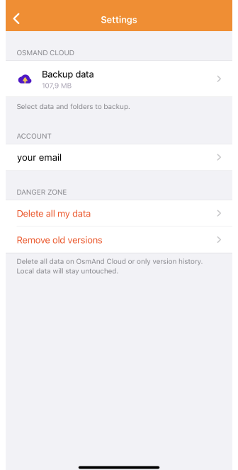 Cambios en OsmAnd Cloud