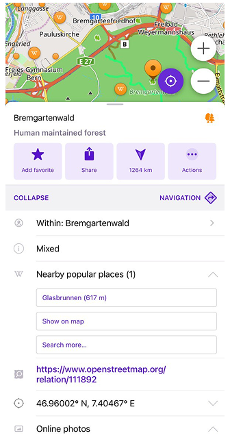 Lugares cercanos IOS