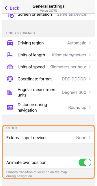 Perfiles Ajustes generales Otros iOS