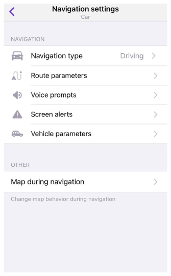 Configuración de navegación de perfiles iOS