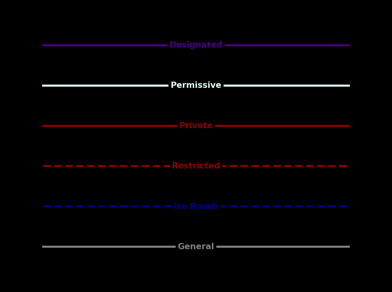 Estilo de mapa para moto de nieve: Modo noche