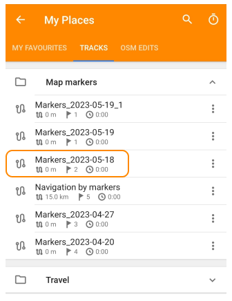 Saisie de coordonnées enregistrer le point Android 2