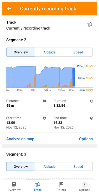 Terminer l'enregistrement sur Android