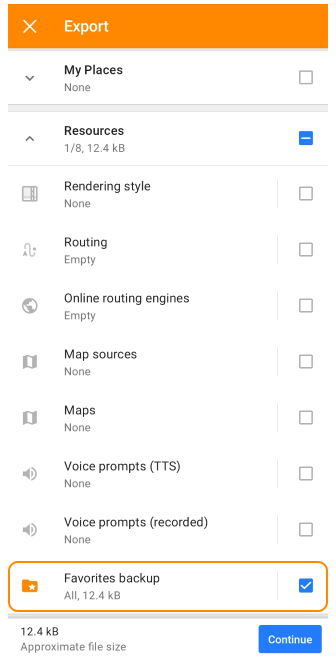 Sauvegarde exportation des favoris Android
