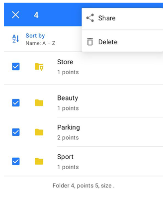 Actions sur les favoris Android