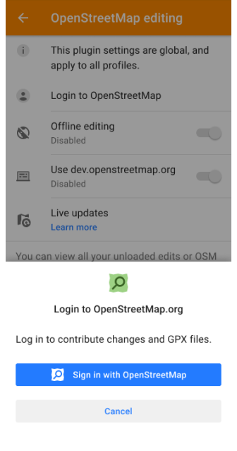 OsmAnd live pour les cartographes