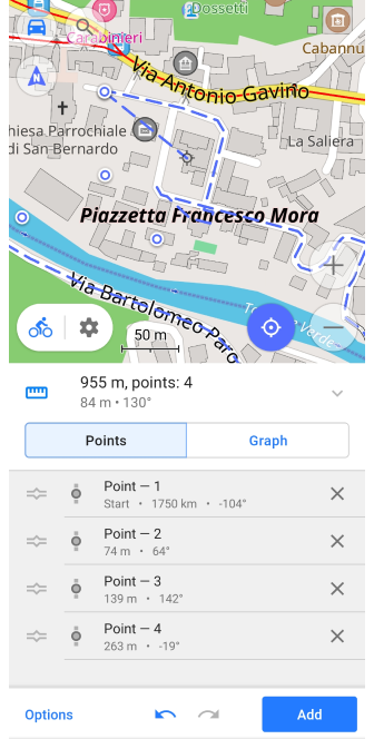 Planifier un itinéraire android