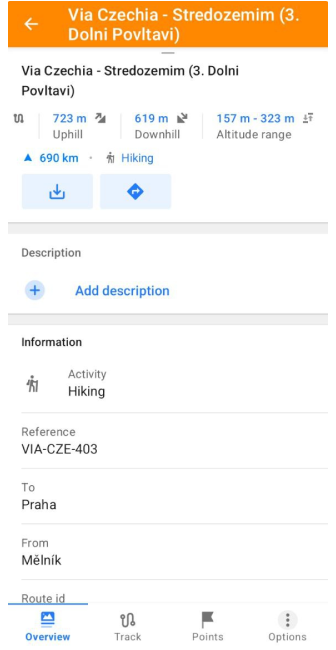 Infos itinéraire