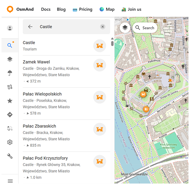 Options de recherche