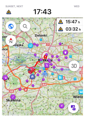 Widgets de coucher et lever du soleil