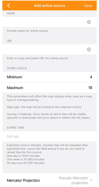 Aggiungi fonte online