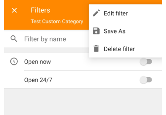 Elimina POI personalizzati Android