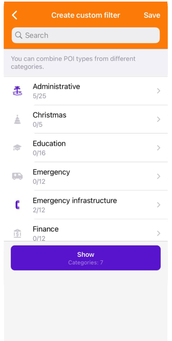 POI personalizzati iOS