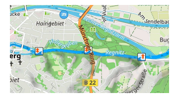 Mappa percorsi - sport acquatici