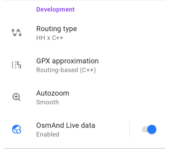 Impostazioni di navigazione Android