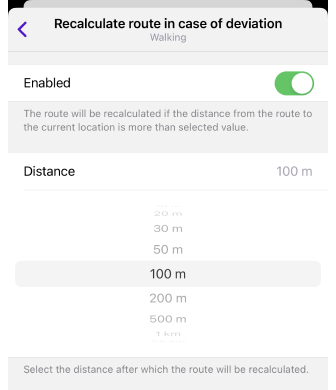 Impostazioni di navigazione iOS