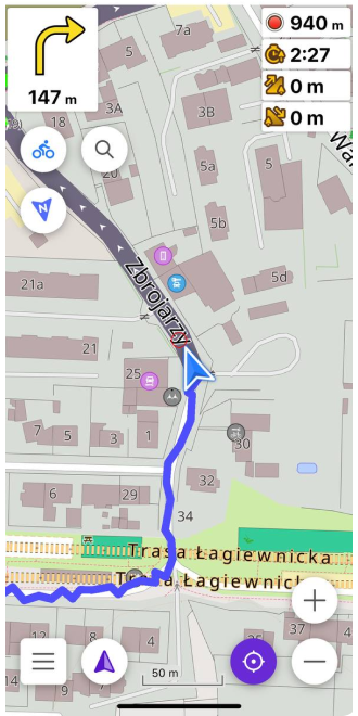 Widget registrazione viaggio