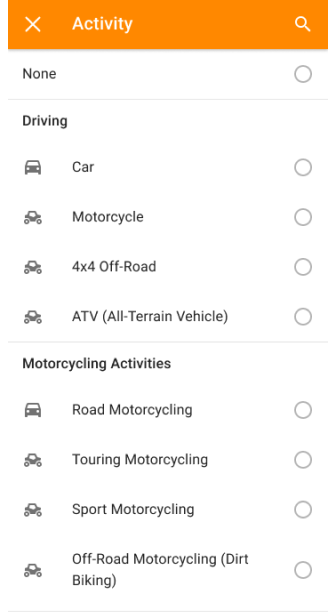 Attività di informazione traccia
