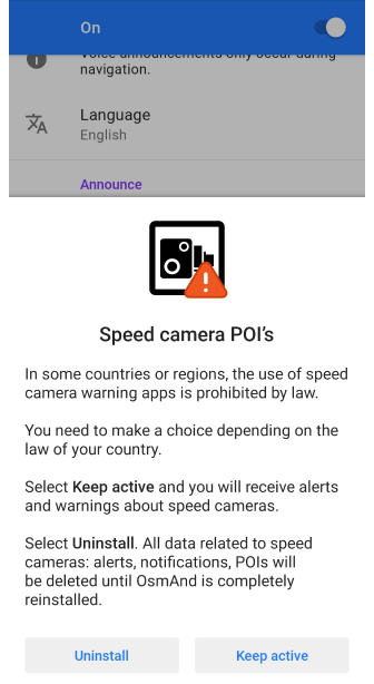 Tempistica annuncio navigazione vocale Android
