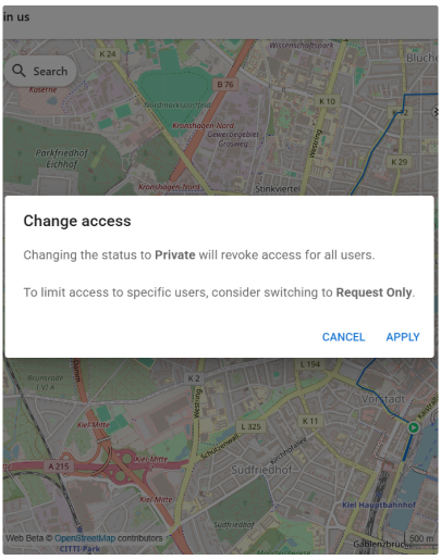 OsmAnd Web cloud Favorieten bewerken