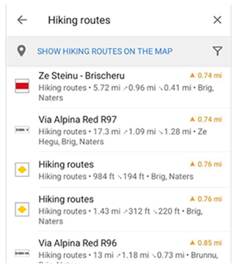 Routes on the ground