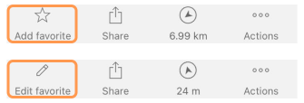 Dodaj Edytuj ulubioną akcję iOS