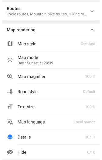 Konfiguruj mapę Android