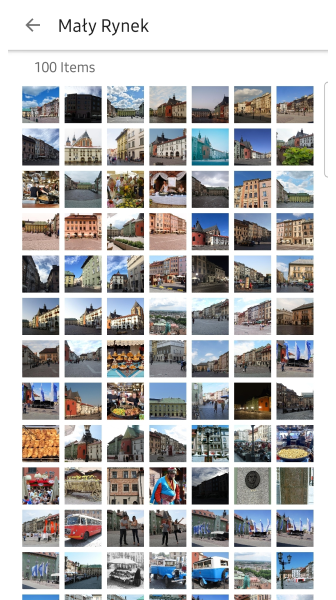 Zdjęcia online menu kontekstowe Android