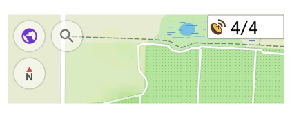 Widżet informacji GPS Android