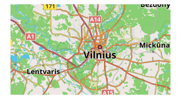 Styl drogi mapy pogrubiony obrys