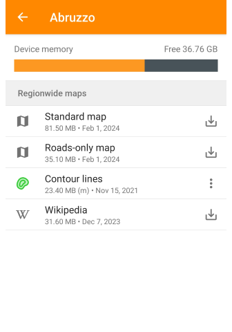 Funkcja wyszukiwania do pobierania map Android