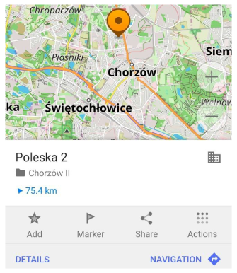 Szukaj Ulica Android