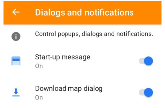 Notificações de Configurações Gerais Android