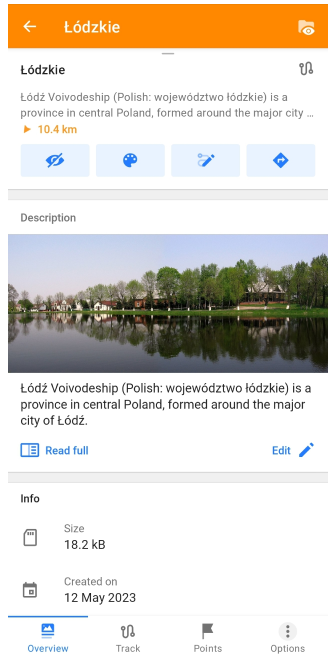 Menu de pontos de guias de viagem 2
