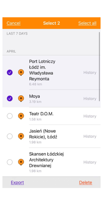 Genel Ayarlar Geçmiş IOS
