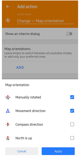 Map Orientation