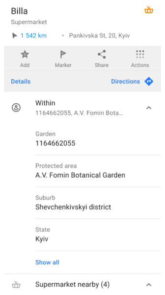 Poligon Bilgisi Android
